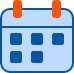 Calendar icon for video scheduling